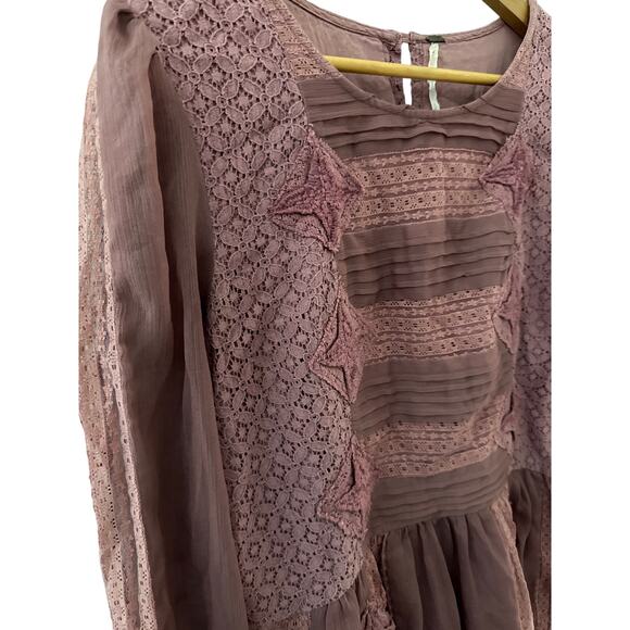 Free People Mauve Mini Dress - Picture 6 of 11